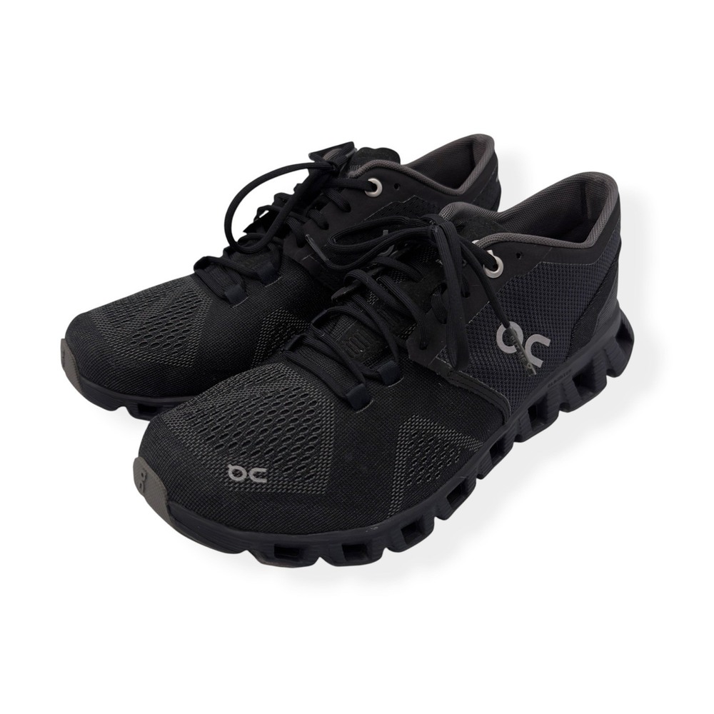 On Cloud X Shoes Women's 7.5 All Black Running Lightweight Sneakers Athletic Gym - Picture 5 of 14